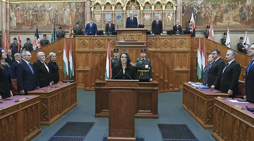 Александр Лукашенко поздравил Каталин Новак с избранием на пост Президента Венгрии