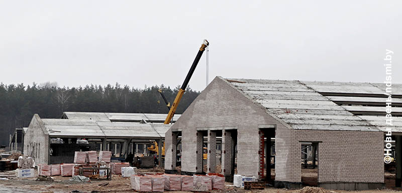 Стройка в самом разгаре: в Жлобинском районе возводится новый молочно-товарный комплекс