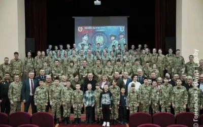 ШКОЛА МУЖЕСТВА: ВОЕННО-ПАТРИОТИЧЕСКИЙ КЛУБ «ЛАЗУРИТ» ОТМЕТИЛ ЧЕТЫРЕХЛЕТИЕ